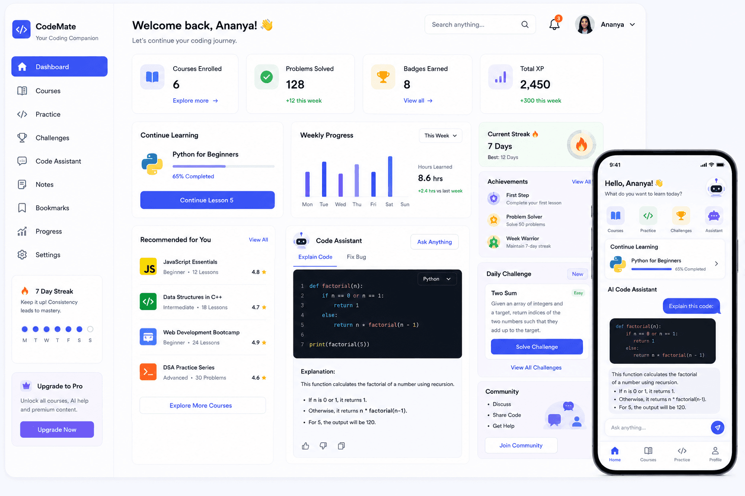Programming Learning Assistant App